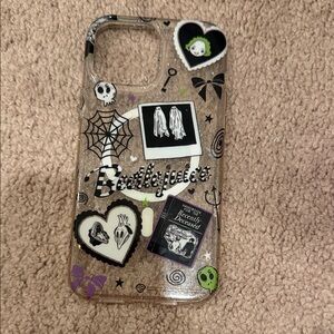 Beetlejuice Themed Clear Phone Case